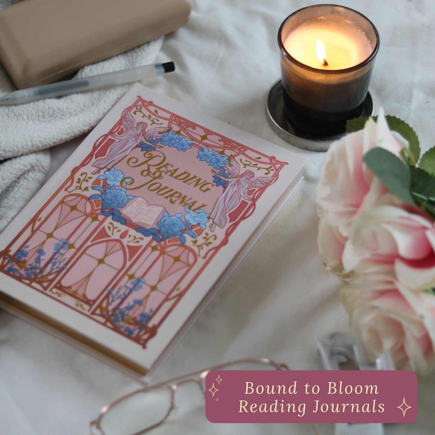 dark academia gift set, Frostbound Box: Winter Reader's Candle Kit