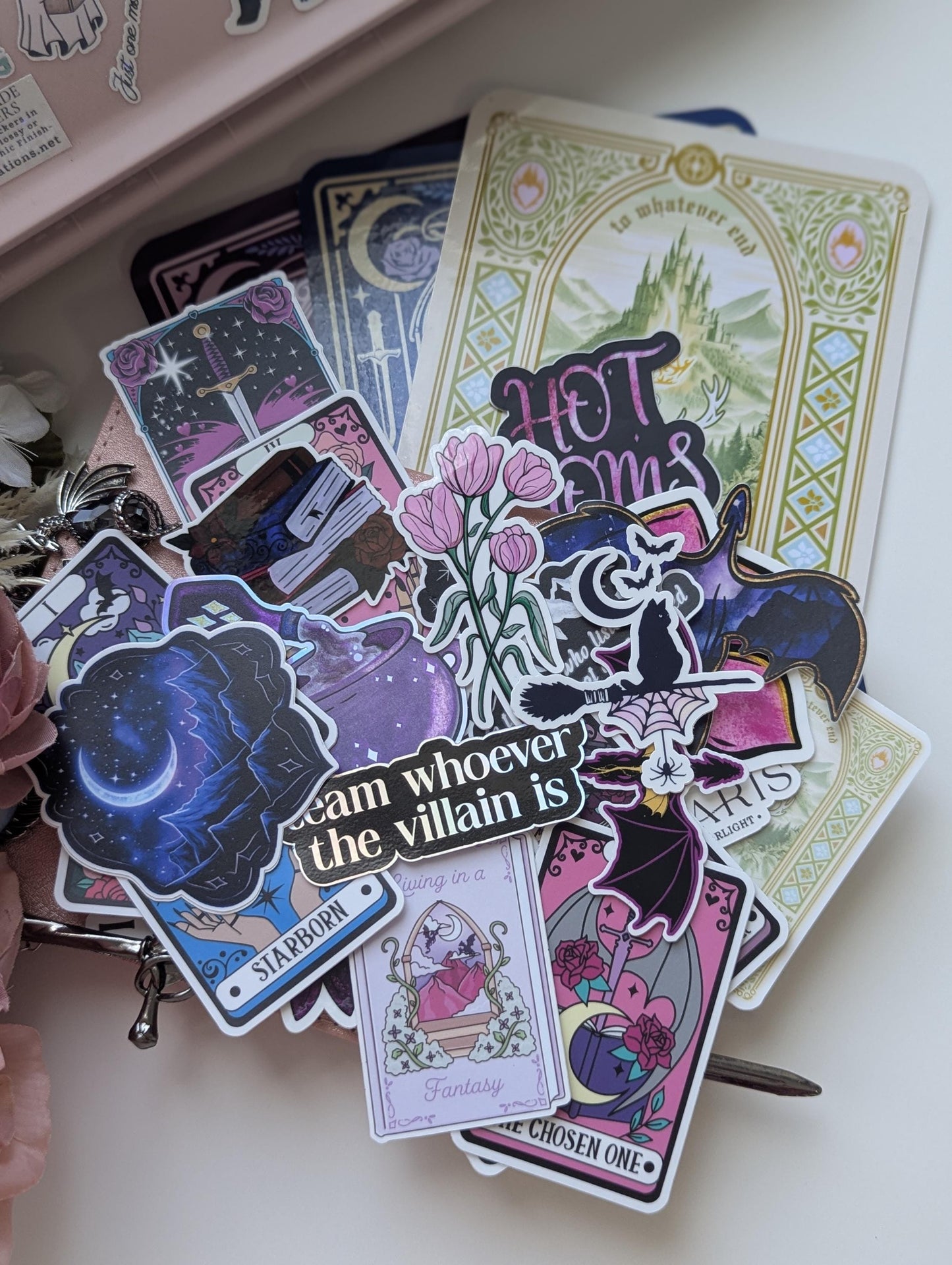 Bookish Tarot Card Sticker Pack