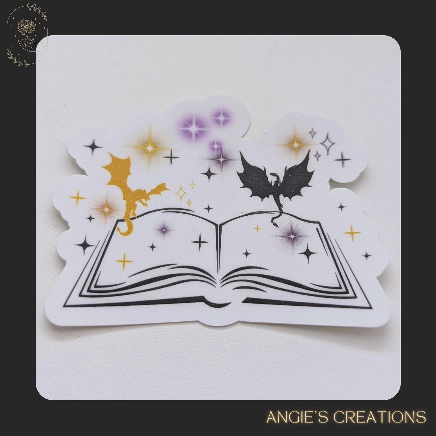 Book Dragons Vinyl Sticker or Magnet