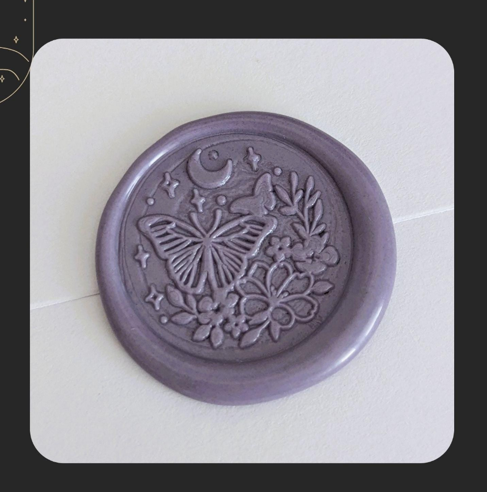 Dreamy Floral & Butterfly Wax Seal Sticker