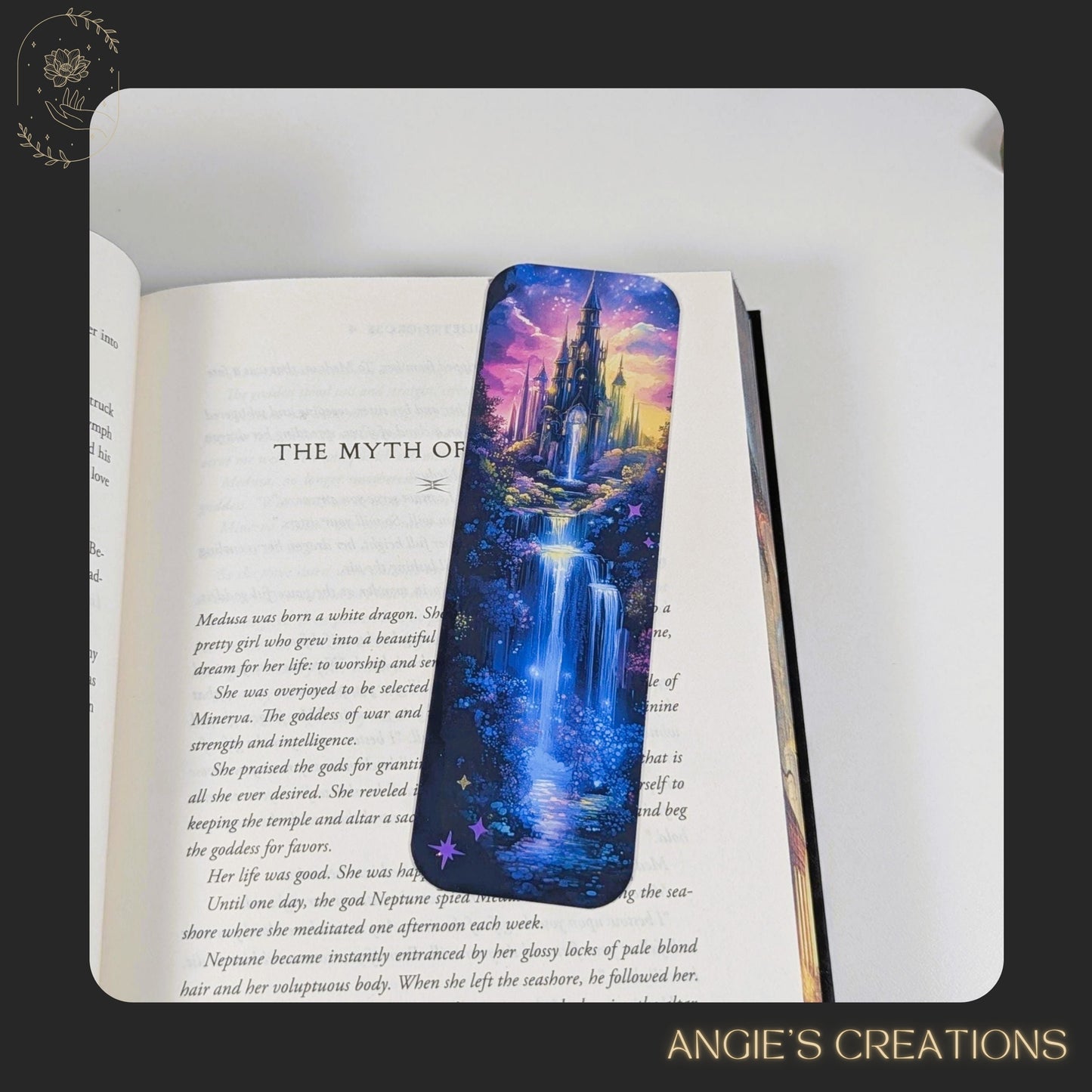 This limited edition bookmark bundle features a fantasy castle, sword and flowers, and my die cut night court bookmark. This set is a perfect magical gift for romantasy readers and night owls alike.