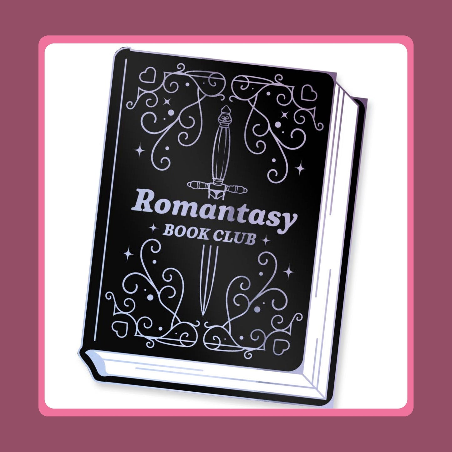 romantasy enamel pin', Book-Lover Reader Pins Bundle, Sticker Set