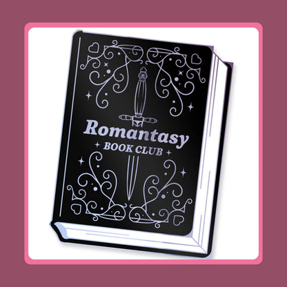 romantasy enamel pin', Book-Lover Reader Pins Bundle, Sticker Set