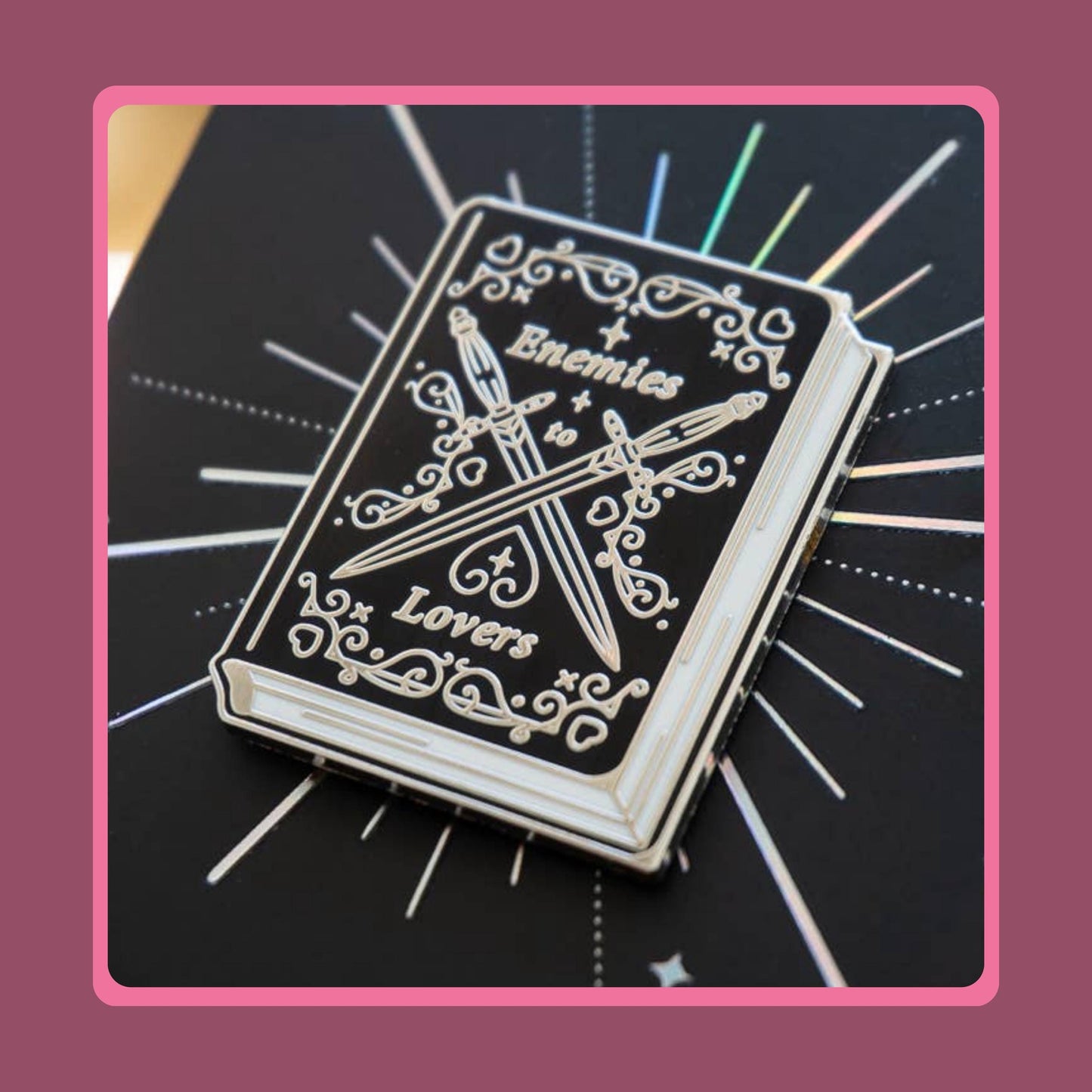 Enemies to Lovers Pin, Enamel Pin Bundle Bookish Stickers Set Gift
