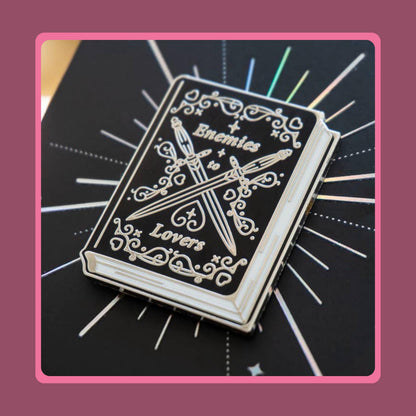 Enemies to Lovers Pin, Enamel Pin Bundle Bookish Stickers Set Gift