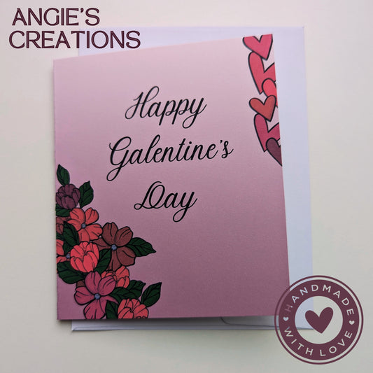 Happy Galentine's Day Card | Handmade A2