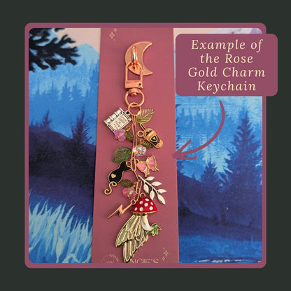 ACOTAR Keychain Bundle, Bat Wing USB C Dust Plug And Sticker Pack
