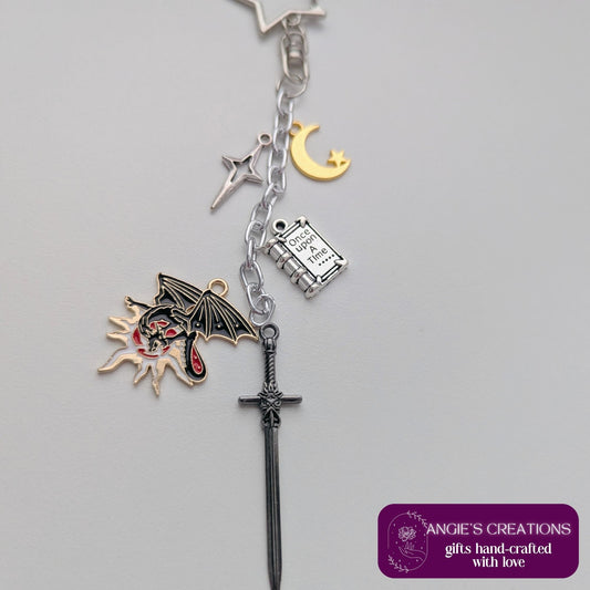 Book Dragon Kindle Charm