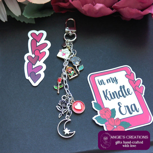 Valentine's Day Moon Kindle Charm