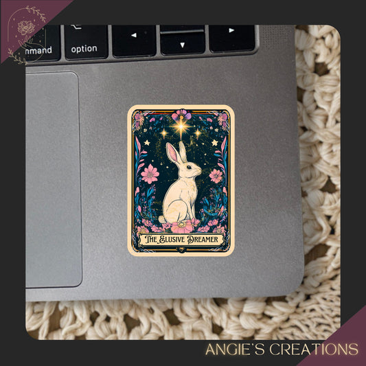 The Hare Tarot Card Vinyl Sticker