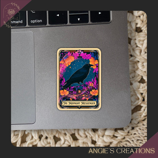 The Raven Tarot Card Vinyl Sticker