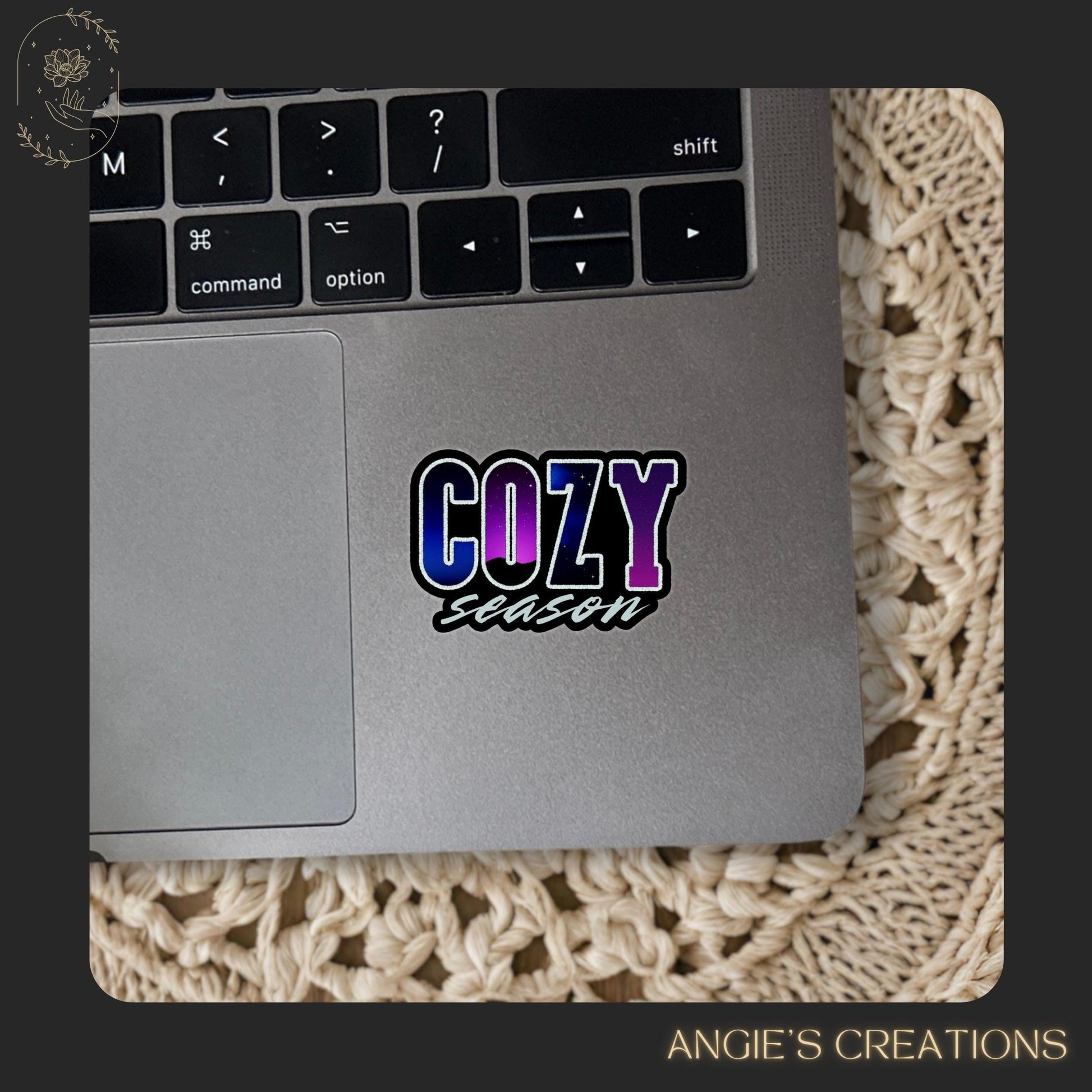 Celestial Cozy Season Waterproof Sticker | Cozy Fall, Seasonal Autumn Planner, Bookish Decals, Y2k, Gen Z Fall Girl Era