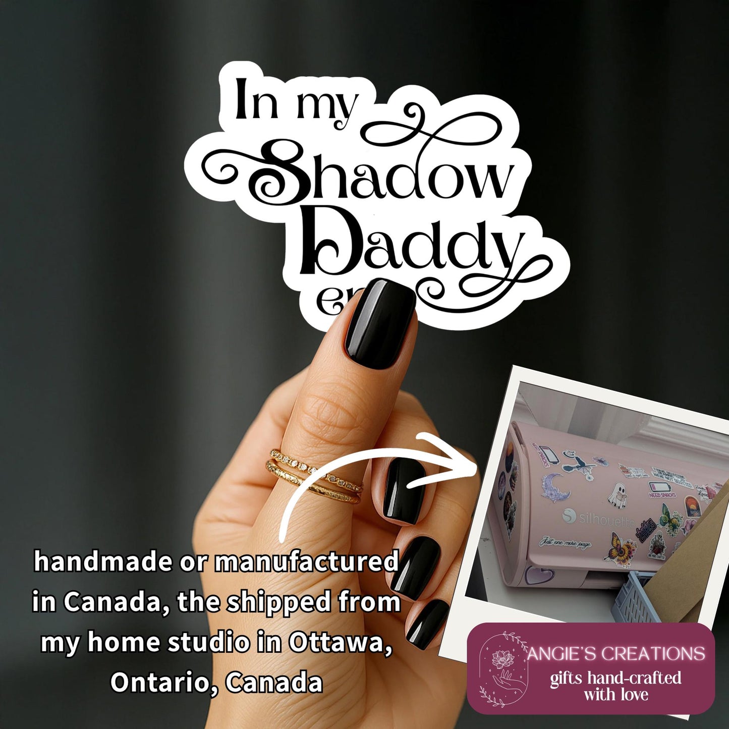 Fourth Wing Sticker Xaden Riorson In My Shadow Daddy Era 3" Matte