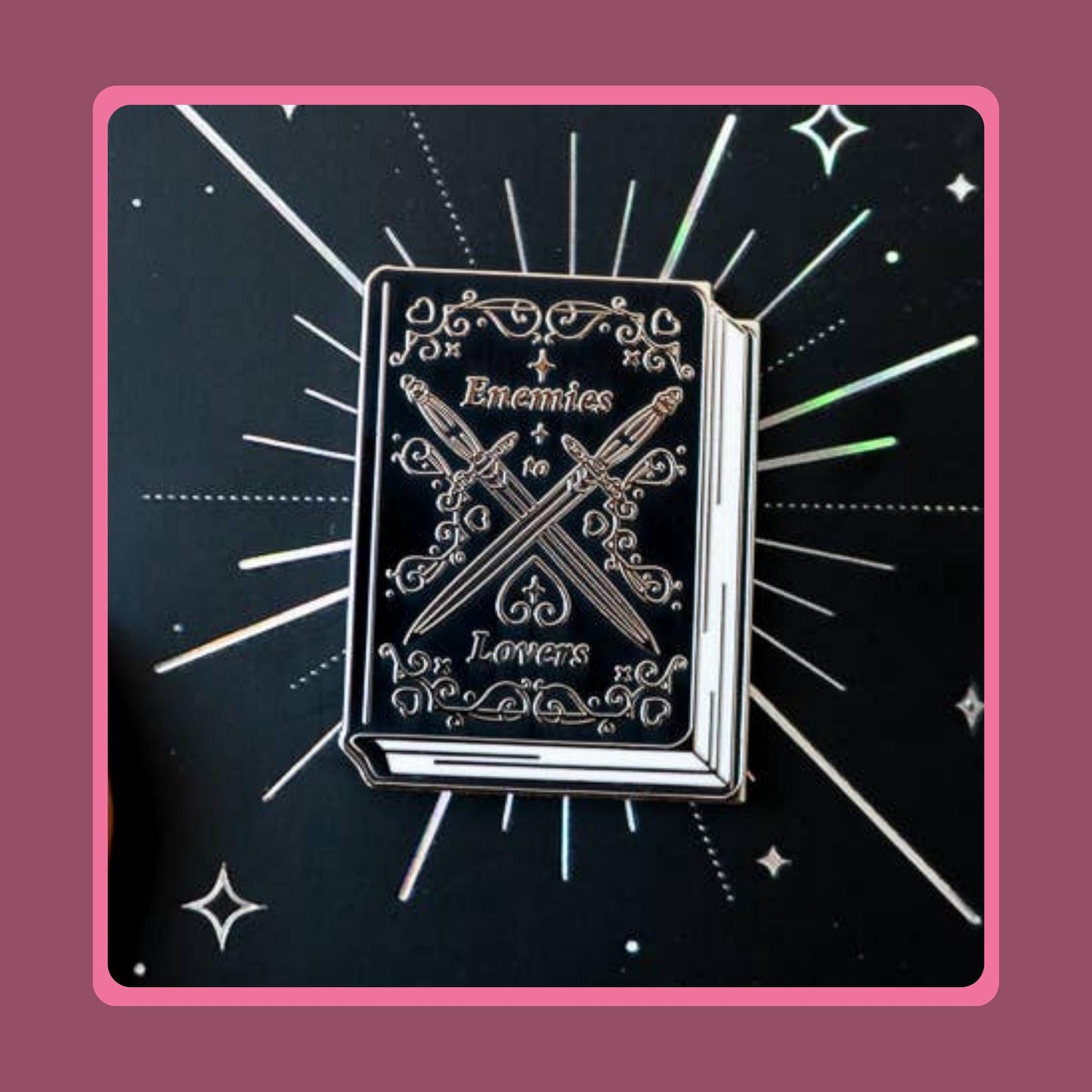 Enemies to Lovers Pin, Enamel Pin Bundle Bookish Stickers Set Gift