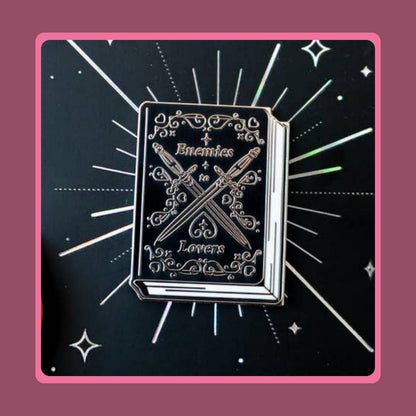 Enemies to Lovers Pin, Enamel Pin Bundle Bookish Stickers Set Gift