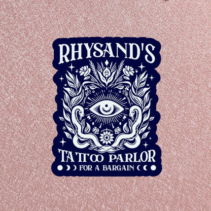 ACOTAR Sticker', Rhysand Tat. Parlor 3" Matte Vinyl Dec. Handmade
