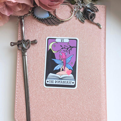 Romantasy Tarot Sticker, 3" Waterproof Matte Decal, Bookish Gift,