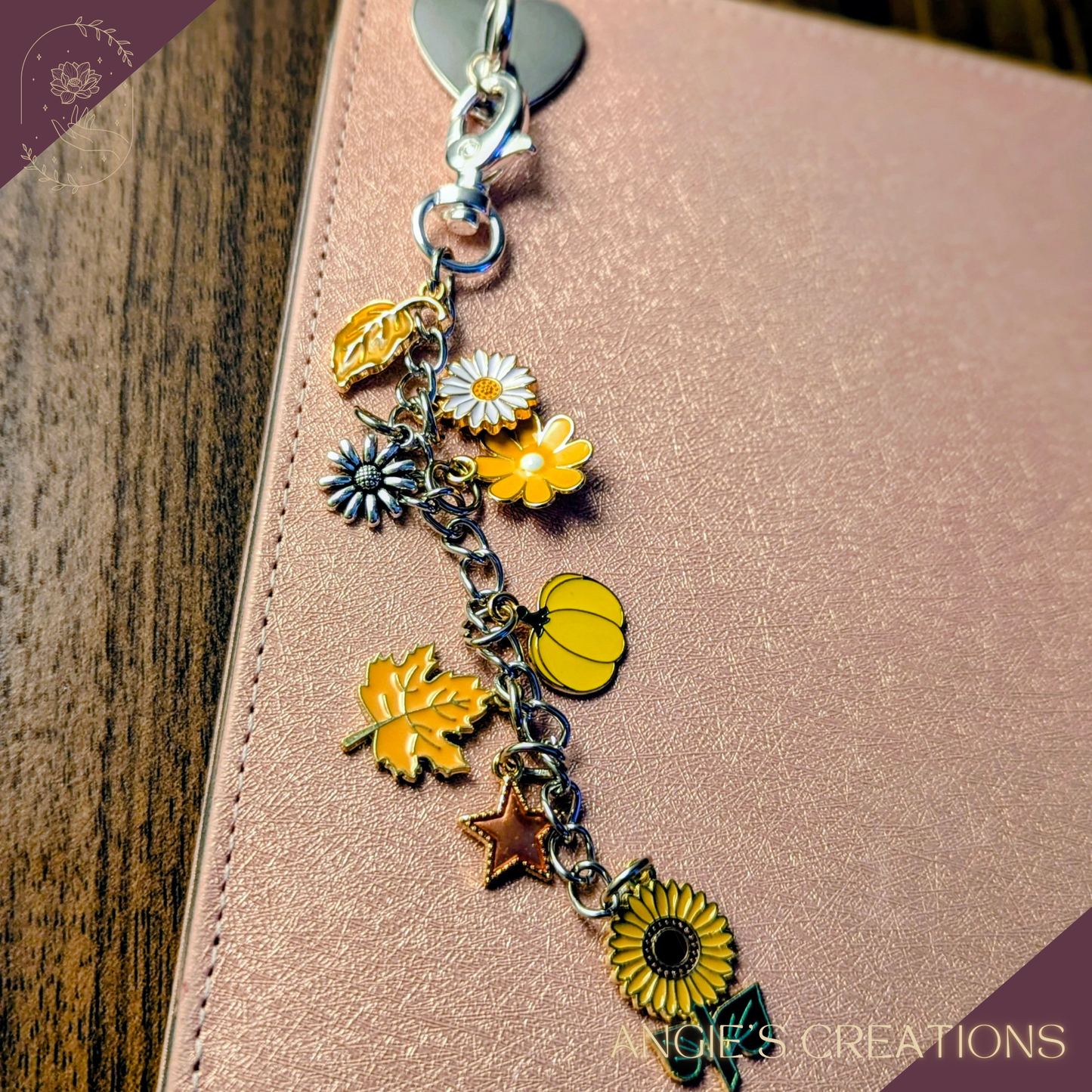 Handmade Autumn Inspired Charm Dangle | Fall Kindle Charm Chain, Limited Stock