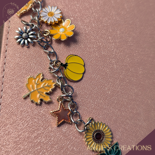 Handmade Autumn Inspired Charm Dangle | Fall Kindle Charm Chain, Limited Stock