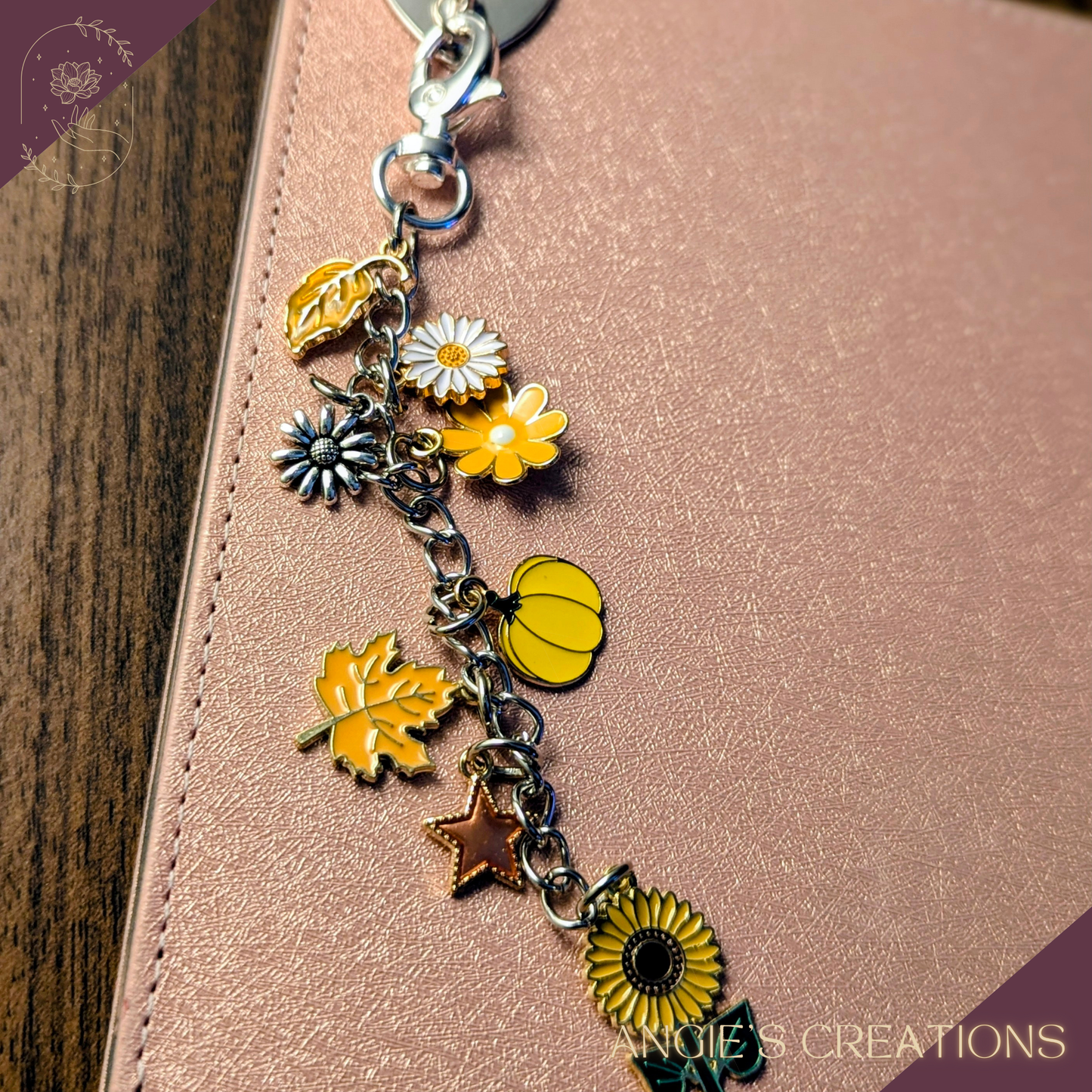 Handmade Autumn Inspired Charm Dangle | Fall Kindle Charm Chain, Limited Stock