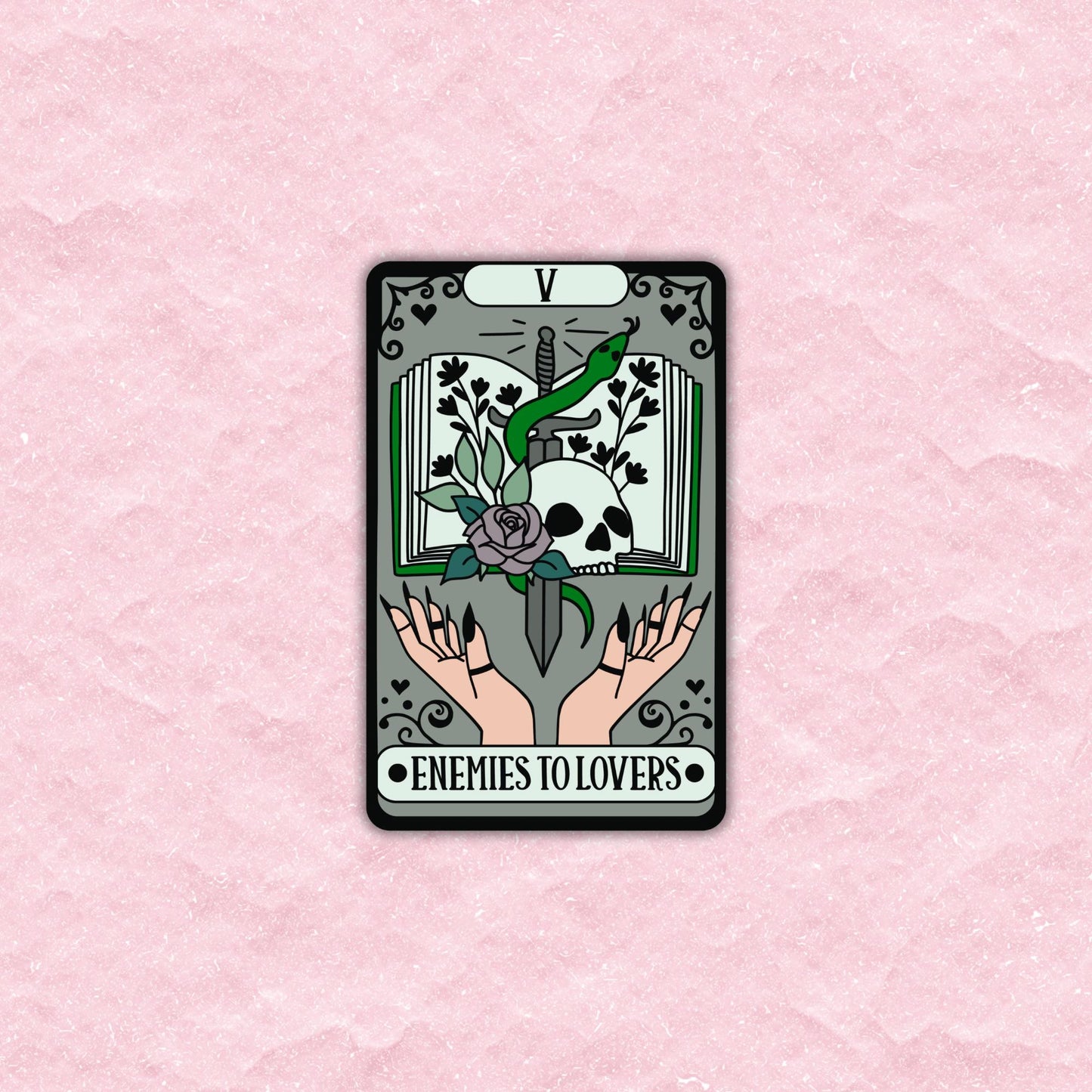 Enemies Lovers Tarot Card Sticker