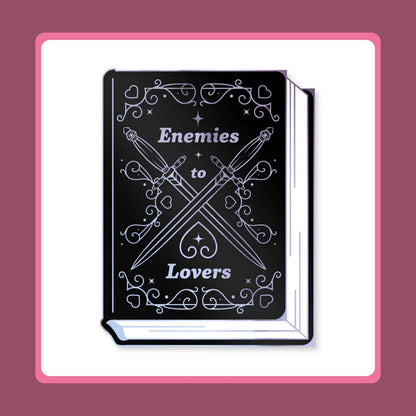 Enemies to Lovers Pin, Enamel Pin Bundle Bookish Stickers Set Gift
