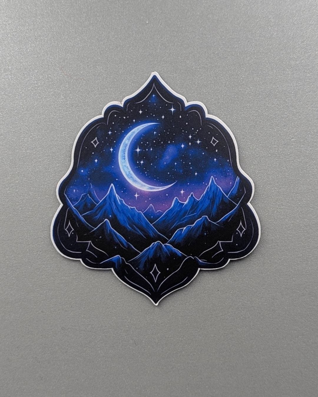 Night Court Sticker Mythical Mountains 3in Waterproof Matte Magnet