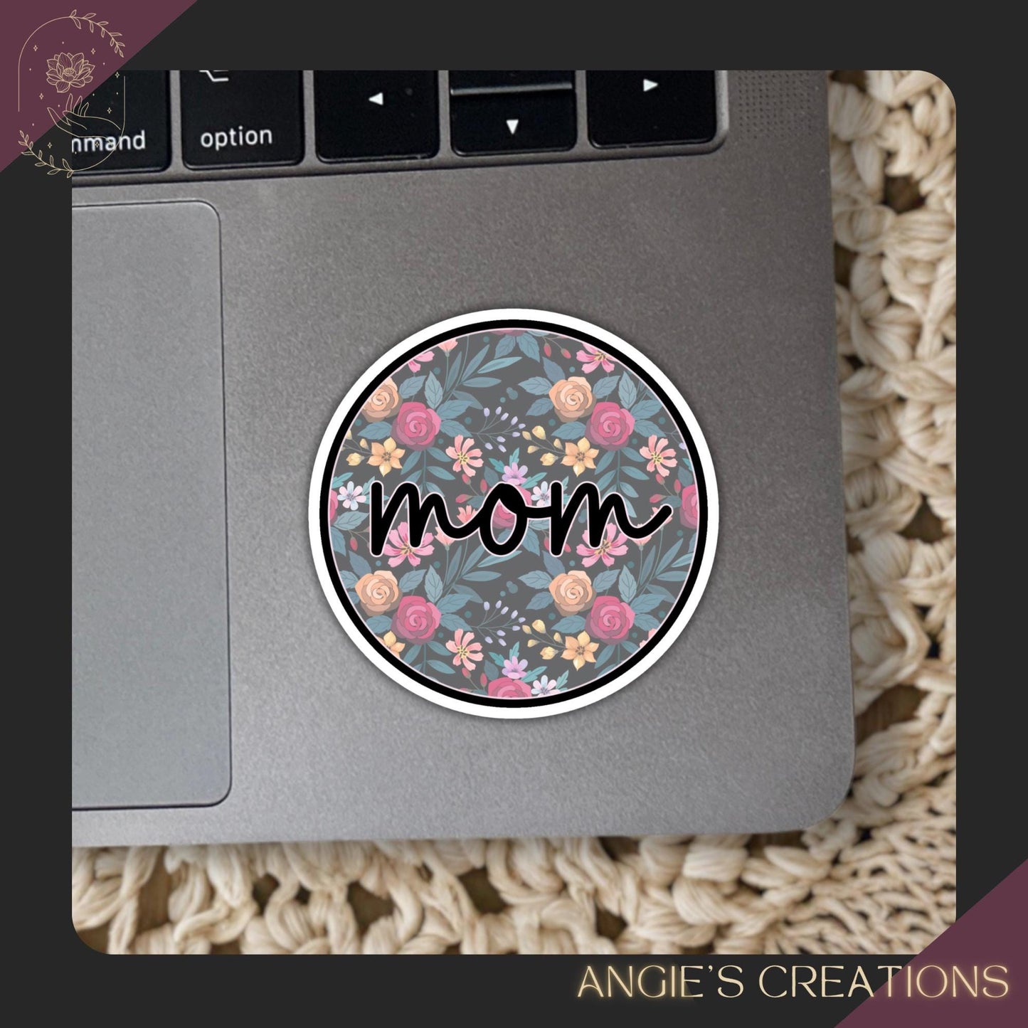 Floral Mom Vinyl Sticker