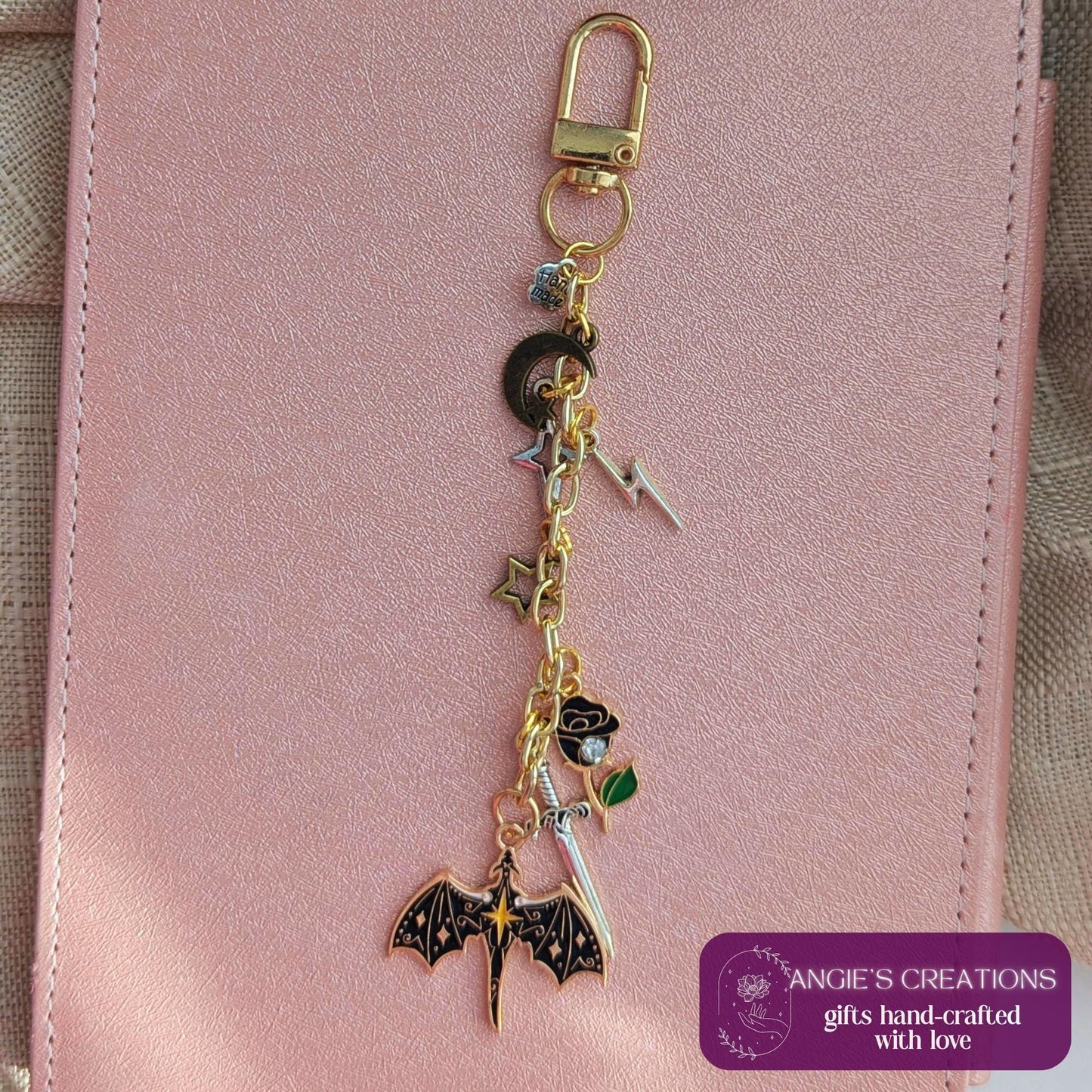 Dragon Rider Charm Keychain & Dust Plug Bundle