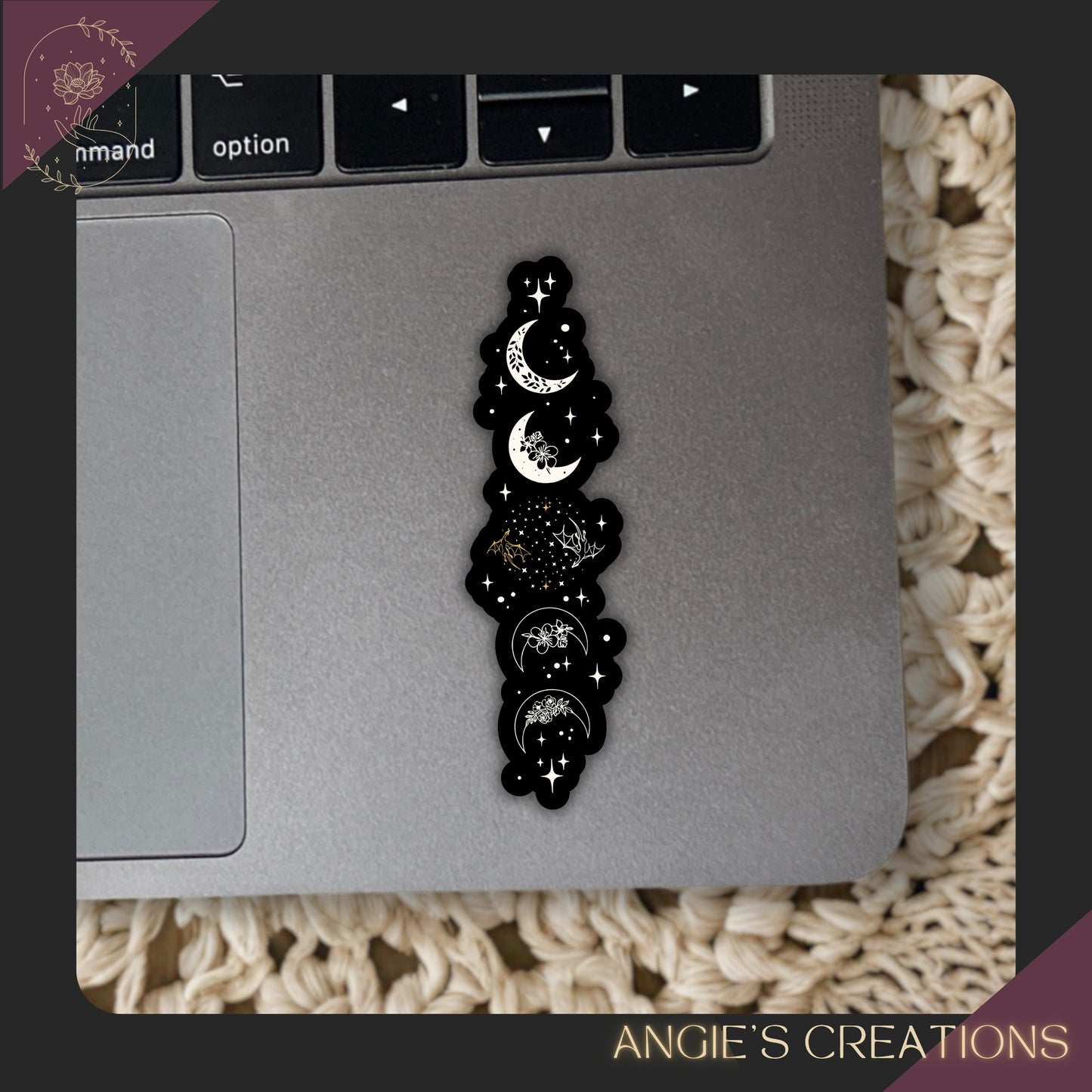 Moon Phases Fourth Wing Inspired Vinyl Sticker