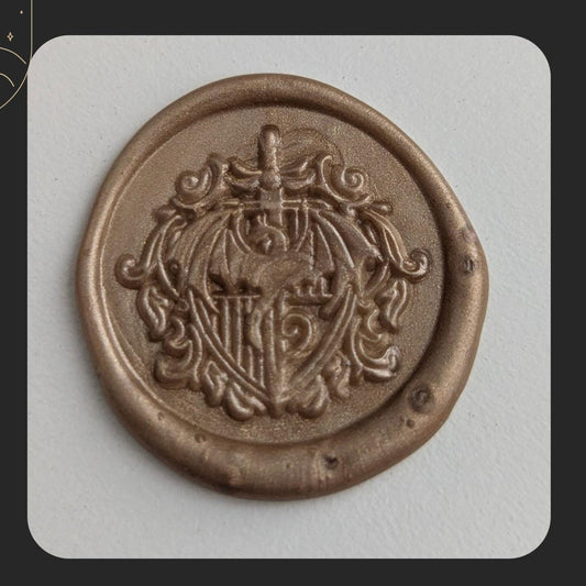 Dragon Crest Wax Seal Sticker