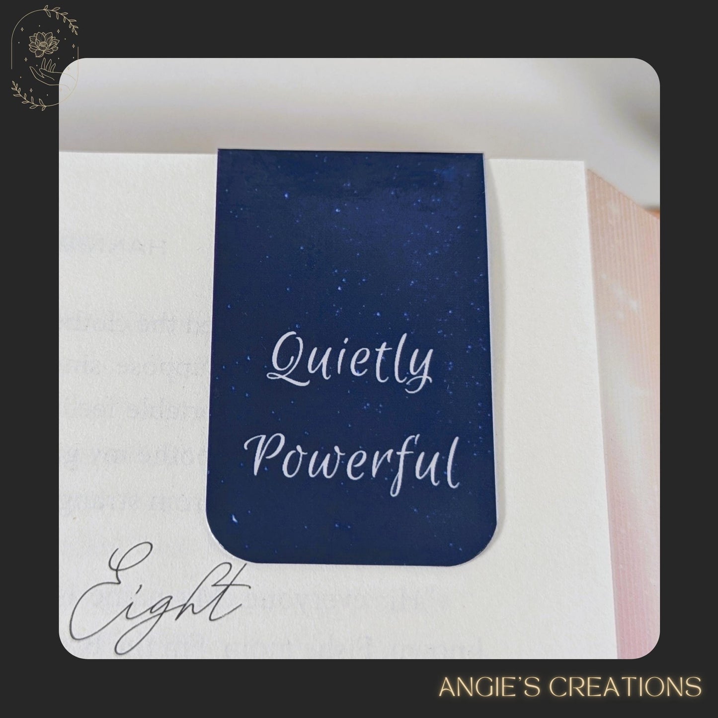 Quietly Powerful Affirmation Magnetic Bookmark