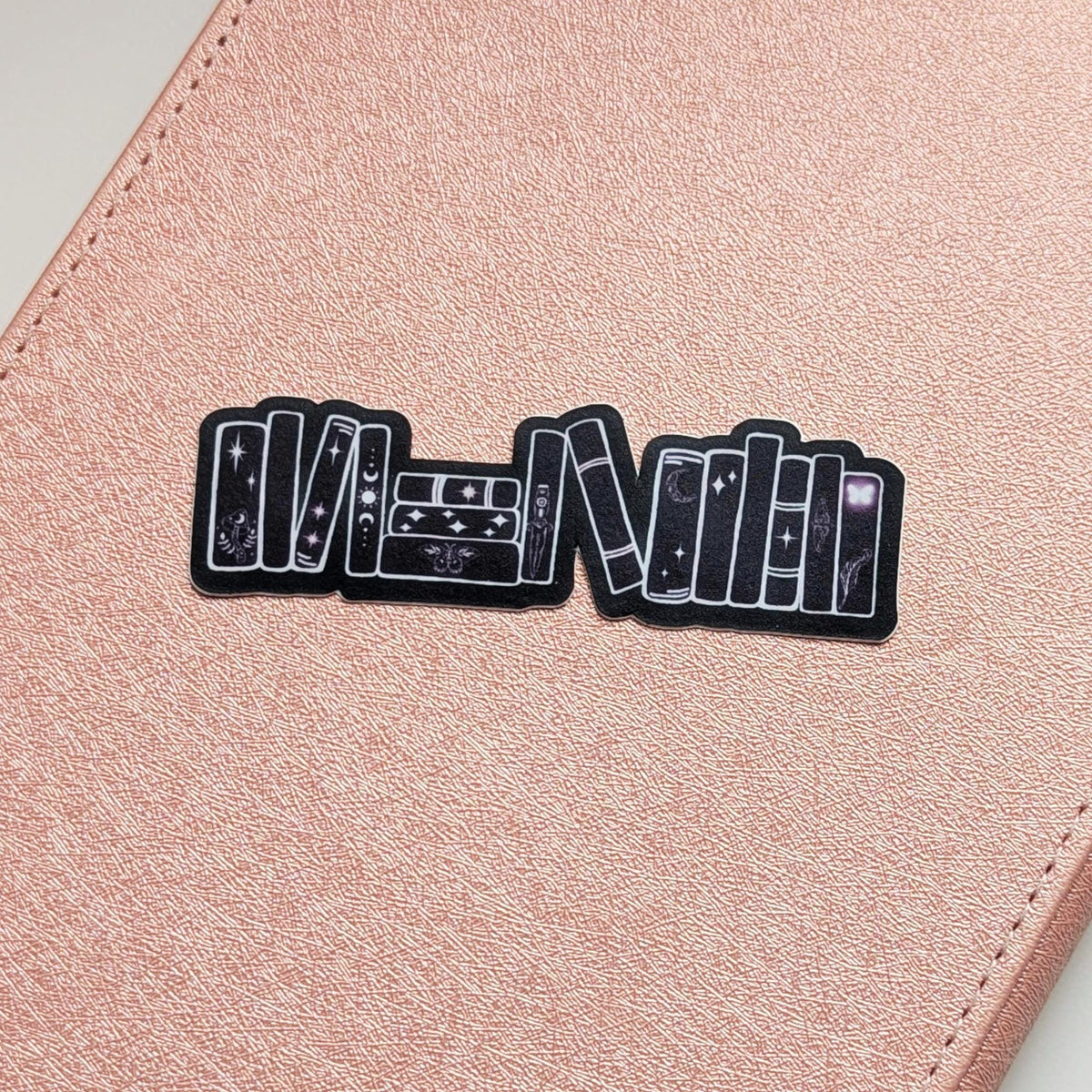 Dark Academia Bookshelf Waterproof Sticker
