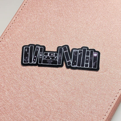 Dark Academia Bookshelf Waterproof Sticker
