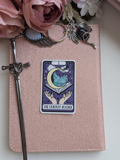 The Fantasy Reader Tarot Card Sticker