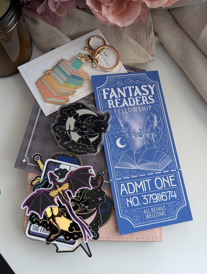 Late Night Readers Club Kindle Grip & Sticker Bundle | MagSafe (Metal Ring Included) | Phone or E-Reader Handle Reader Gift