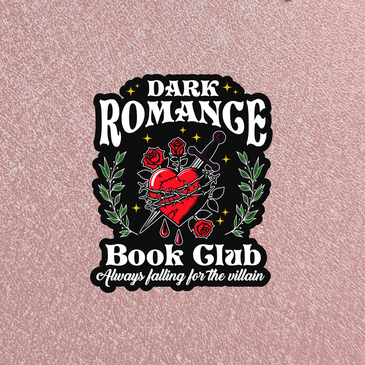 Dark Romance Book Club Handmade Sticker