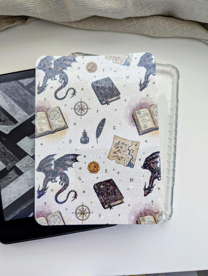Spellbooks & Dragon Kindle Handmade Insert Bundle | Night Court Reader Gift, Laminated Photo Paper