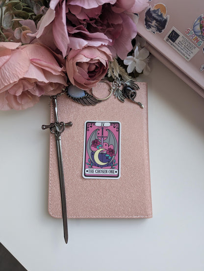Tarot Card Sticker, 3" Waterproof Matte Decal, Romantasy Fan Gift