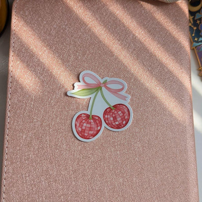 Disco Cherries Kindle Grip & Sticker Bundle | Phone or E-Reader Handle Reader Gift