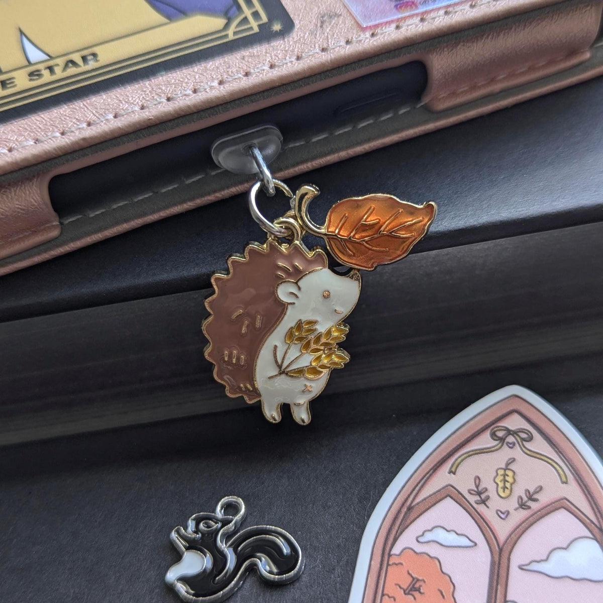 Custom Autumn, Fall USB C Dust Plugs | Letter, Charm or Combo Change Available | eReader or Kindle, Kobo Bookstagram Gift
