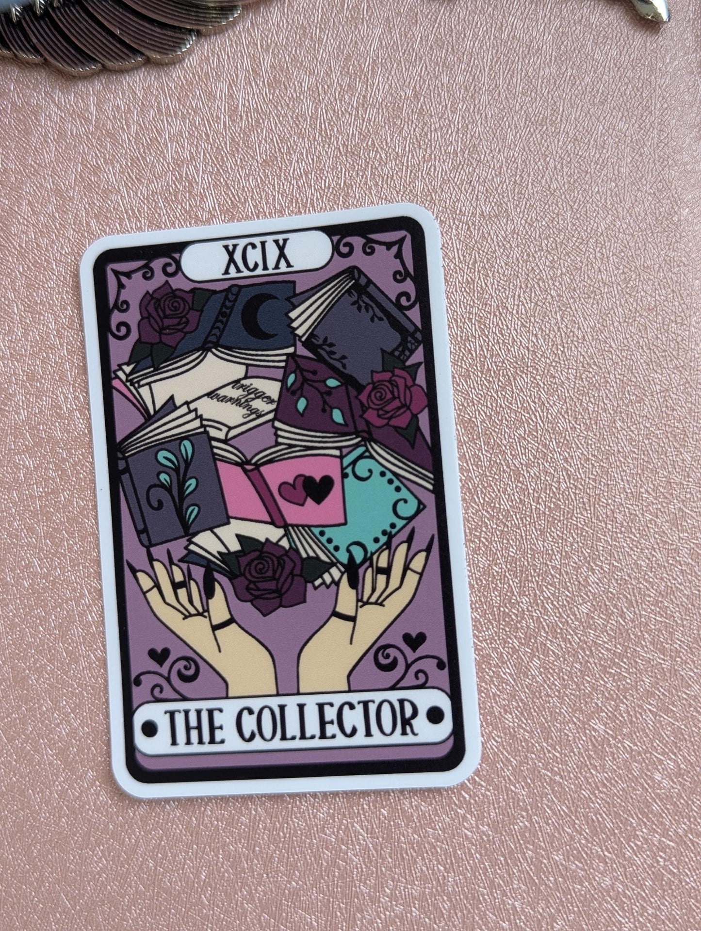 Tarot Card Sticker, 3" Waterproof Matte Decal, Dishwasher Safe, Hand-Drawn