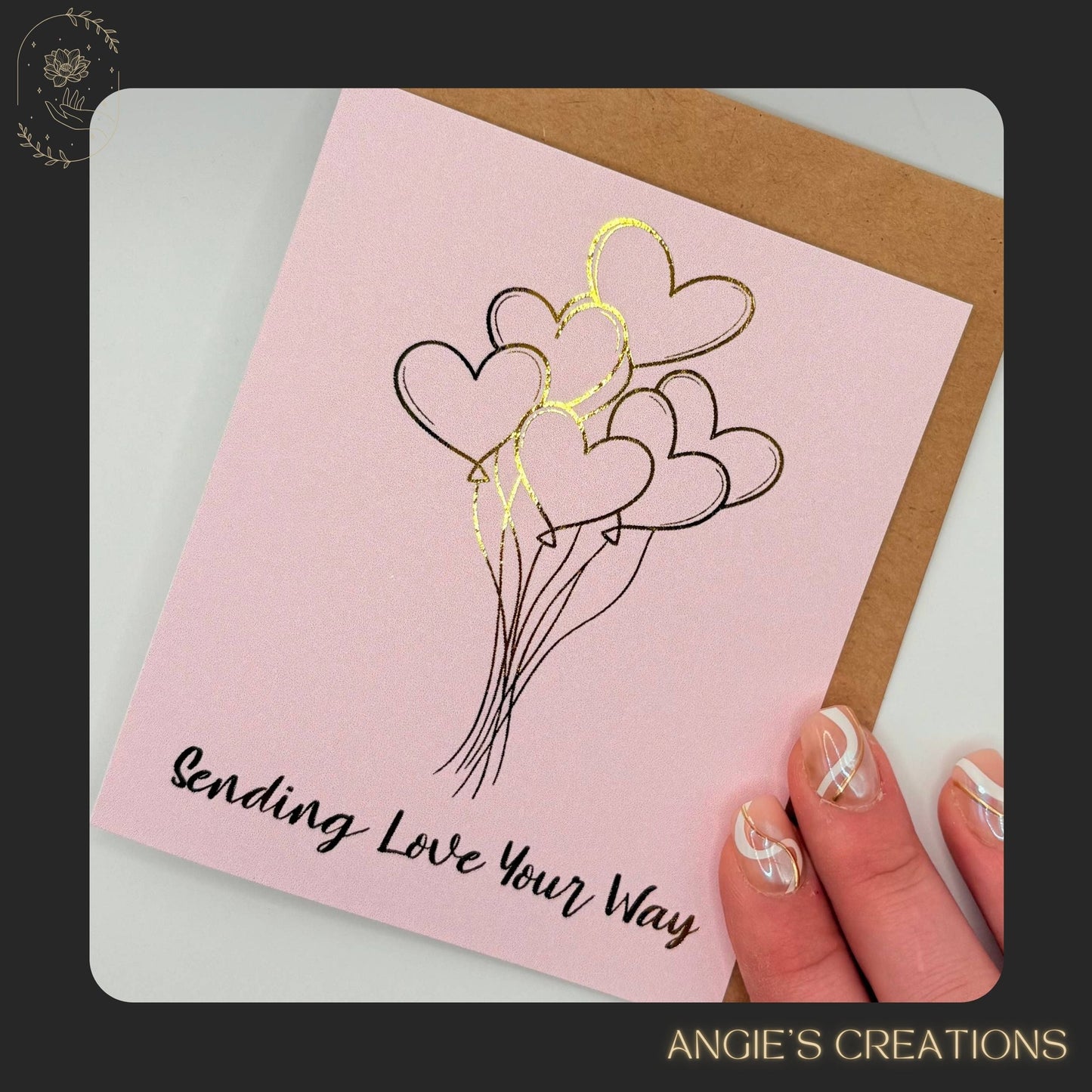 Sending Love Your Way Greeting Card with Envelope & Wax Seal