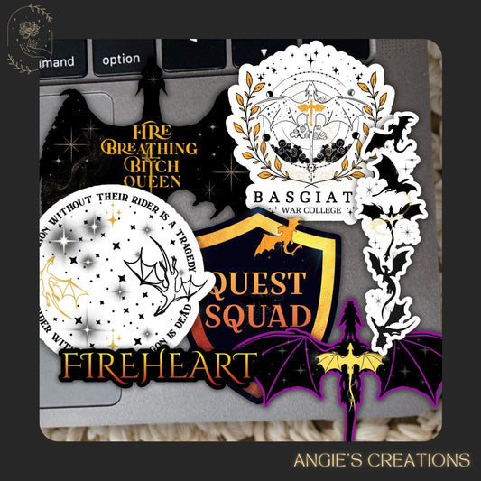 Fourth Wing Inspired Sticker Bundle
