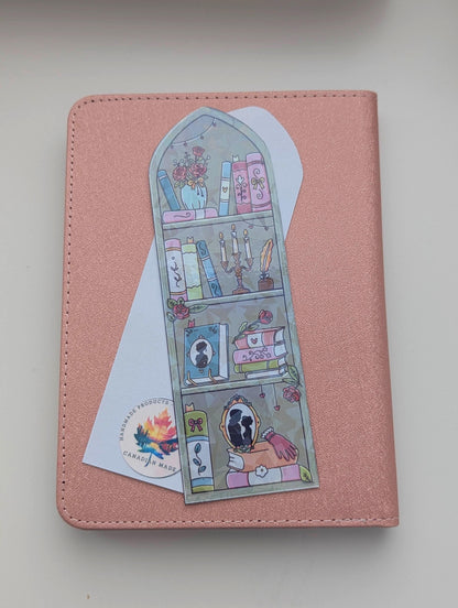 Holographic Romance Bookmark, Laminated Die-Cut Shiny, 5.2x16.2 cm