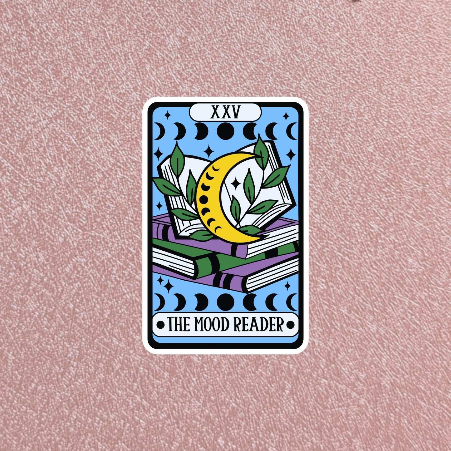Tarot Card Sticker, Mood Reader 3" Waterproof Matte Decal Dishwasher Safe