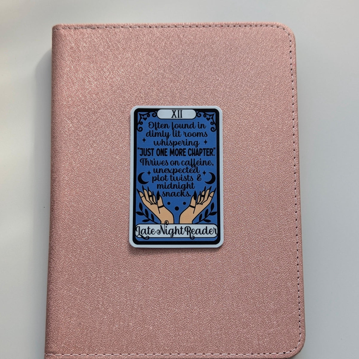 The Midnight Reader Tarot Card Sticker | 3” Waterproof