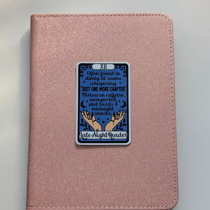 The Midnight Reader Tarot Card Sticker | 3” Waterproof