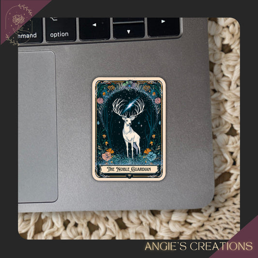 The Stag Tarot Card Vinyl Sticker
