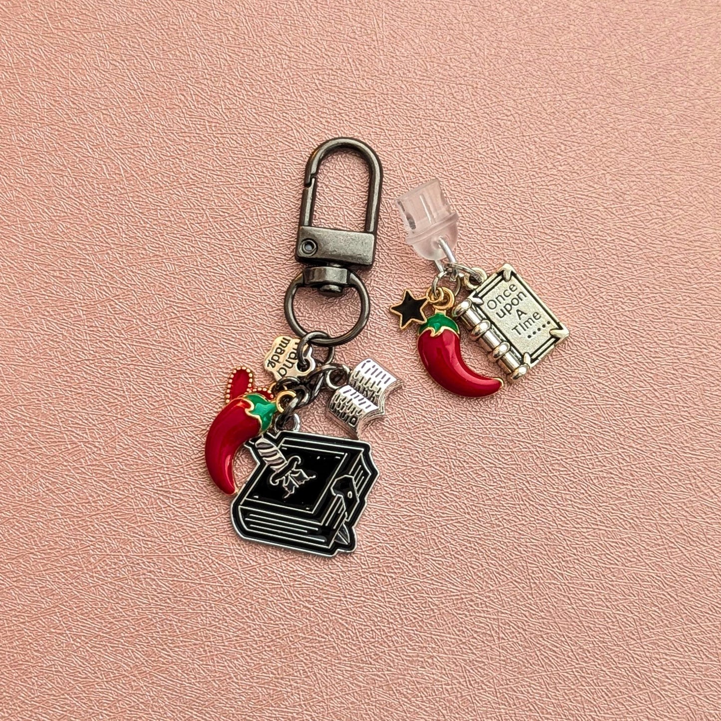 Kindle Accessory Bundle, Spicy Romance Keychain & USB-C Dust Plug
